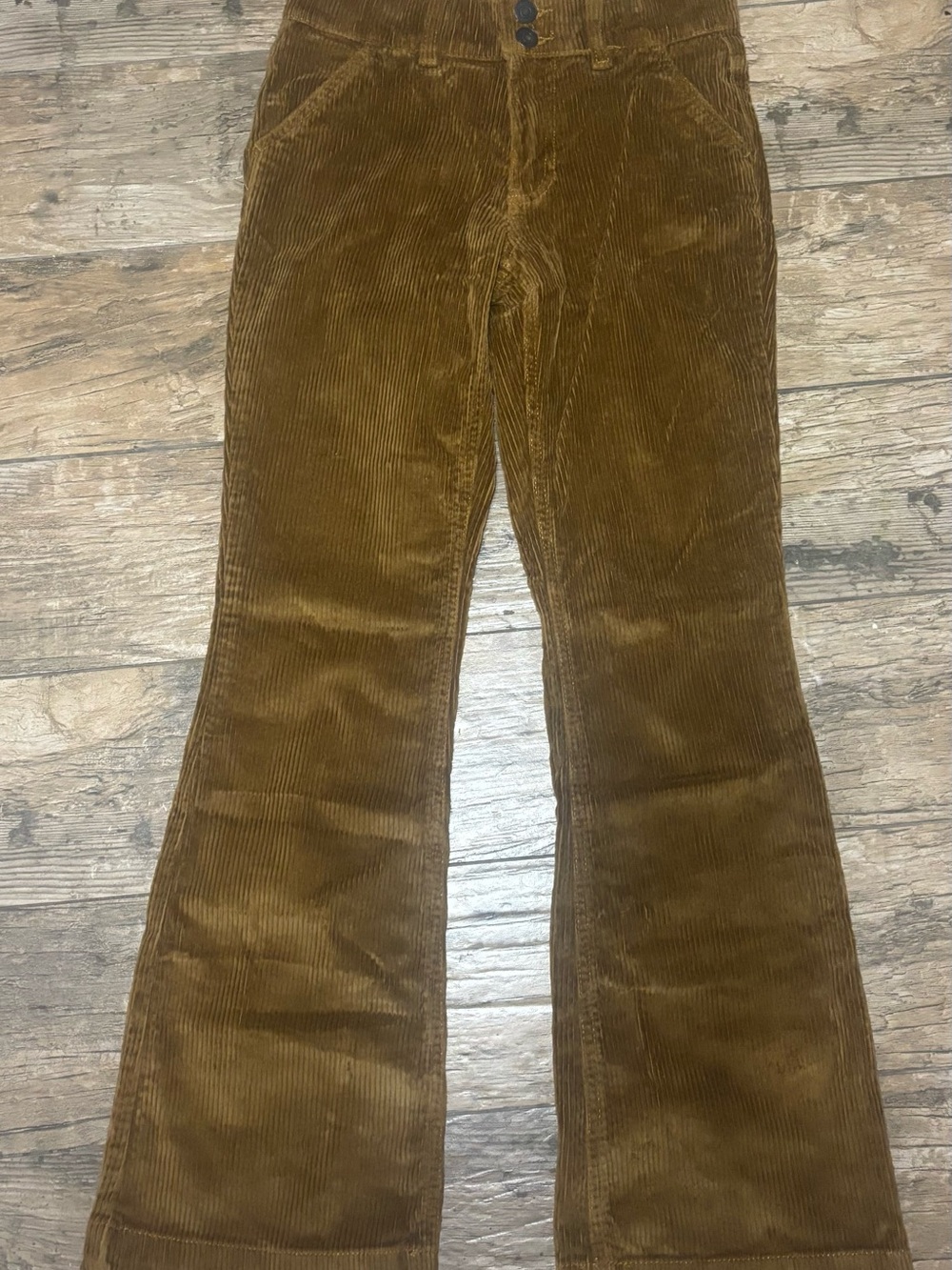 Kids Corduroy Flare Jeans - Brown